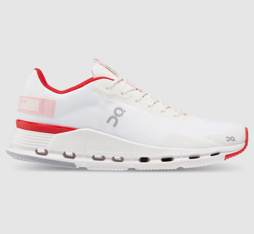 On Cloud Shoes Canada Women's Cloudnova Form-White | Red