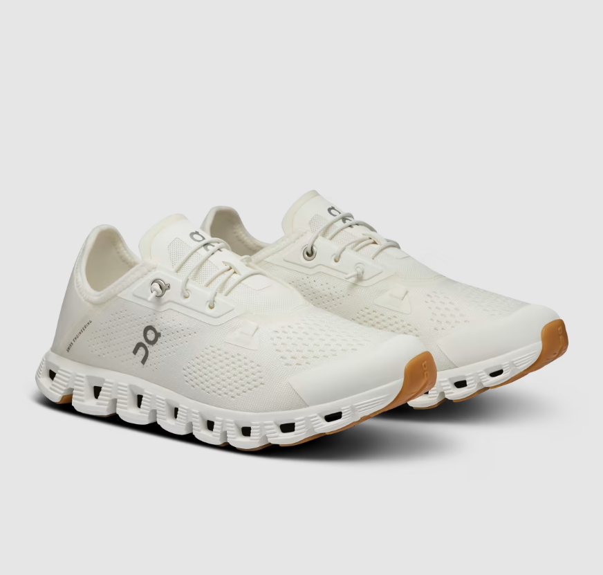 On Cloud Shoes Canada Men's Cloud 5 Coast-Undyed-White | White - Click Image to Close