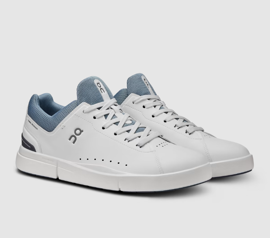 On Cloud Shoes Canada Men's THE ROGER Advantage-White | Chambray