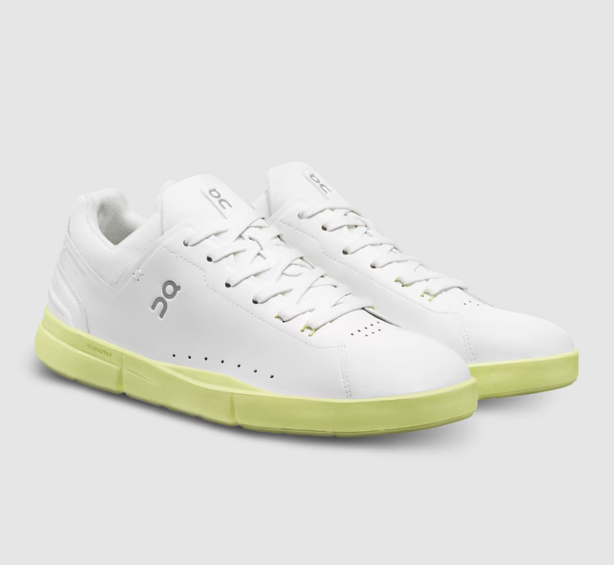 On Cloud Shoes Canada Men's THE ROGER Advantage-White | Hay - Click Image to Close