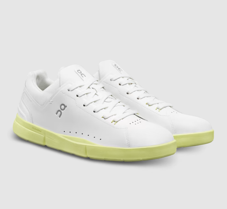 On Cloud Shoes Canada Women's THE ROGER Advantage-White | Hay - Click Image to Close