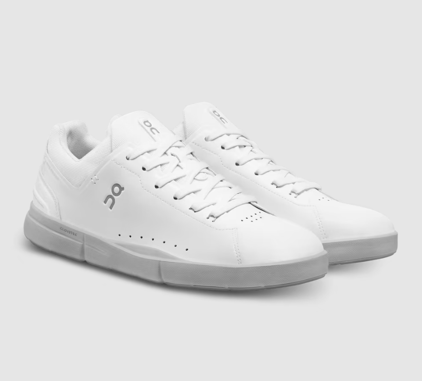 On Cloud Shoes Canada Men's THE ROGER Advantage-White | Alloy - Click Image to Close