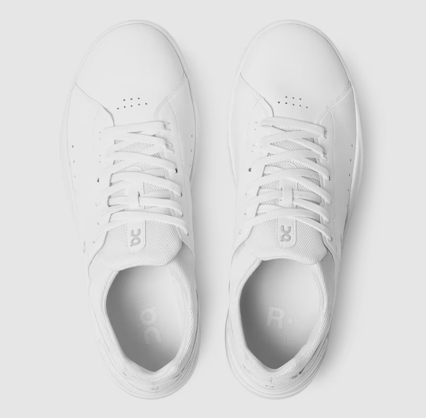 On Cloud Shoes Canada Men's THE ROGER Advantage-All White - Click Image to Close