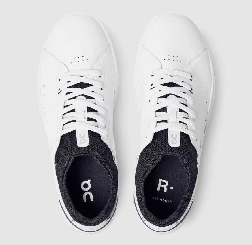 On Cloud Shoes Canada Men's THE ROGER Advantage-White | Midnight - Click Image to Close