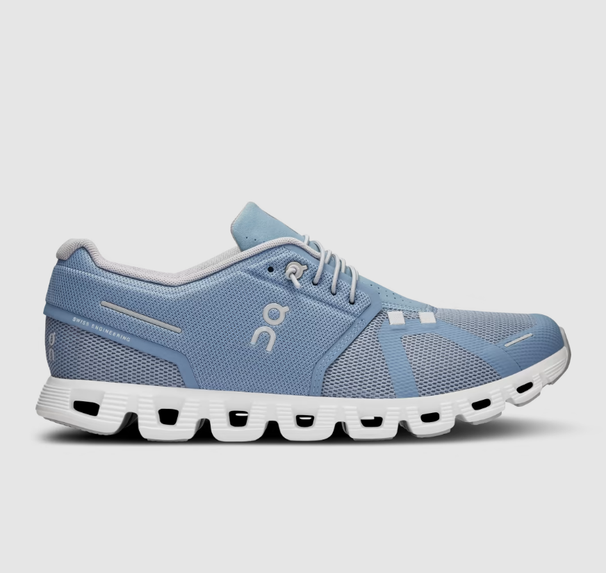 On Cloud Shoes Canada Women's Cloud 5-Chambray | White