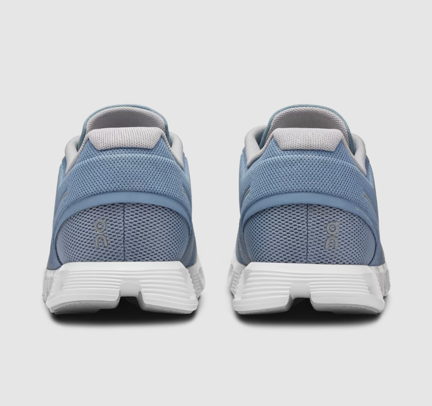 On Cloud Shoes Canada Women's Cloud 5-Chambray | White - Click Image to Close