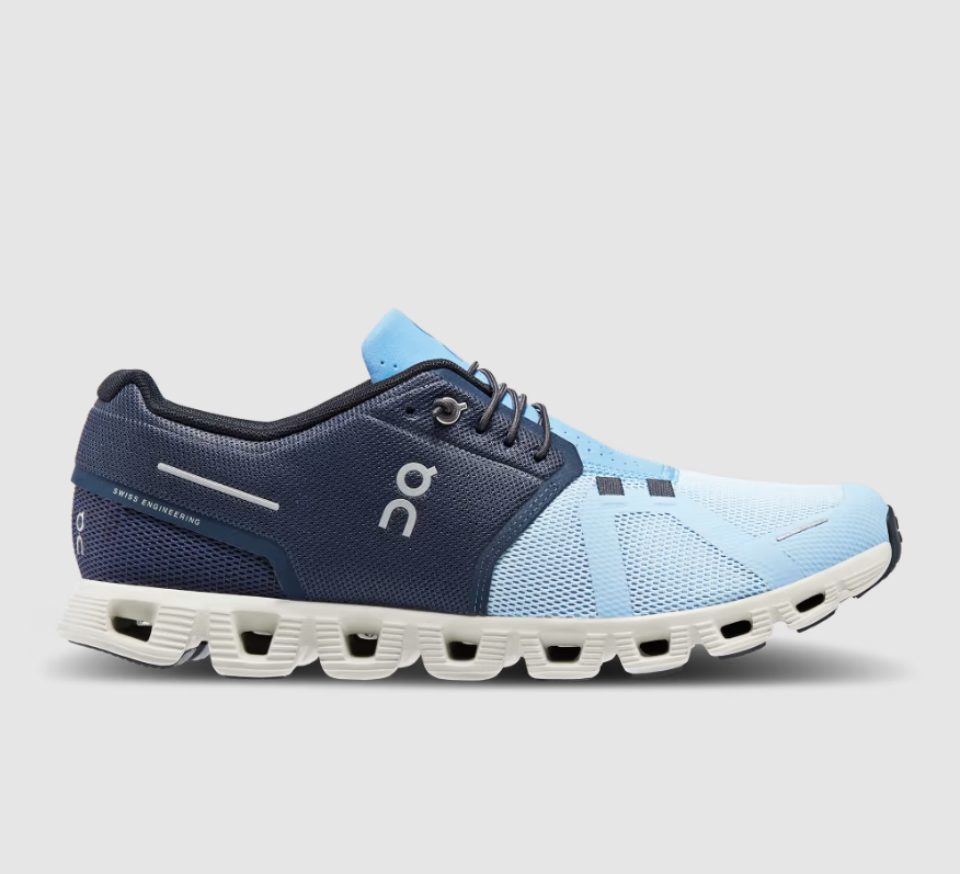 On Cloud Shoes Canada Men's Cloud 5-Midnight | Chambray - Click Image to Close