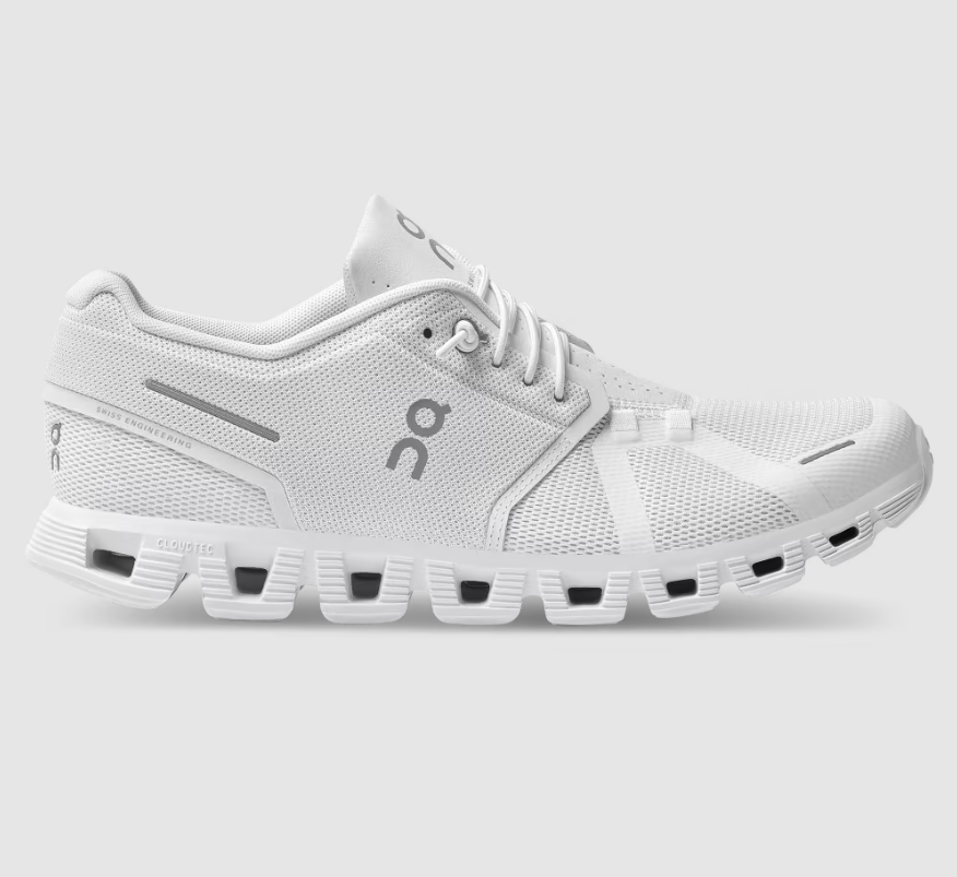 On Cloud Shoes Canada Men's Cloud 5-All White - Click Image to Close