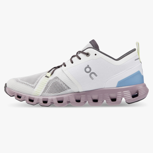 On Cloud Shoes Canada Women's Cloud X 3 Shift-White | Heron - Click Image to Close