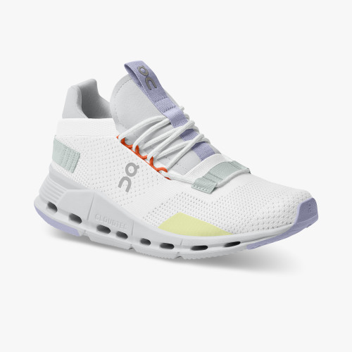 On Cloud Shoes Canada Women's Cloudnova-White | Glacier - Click Image to Close