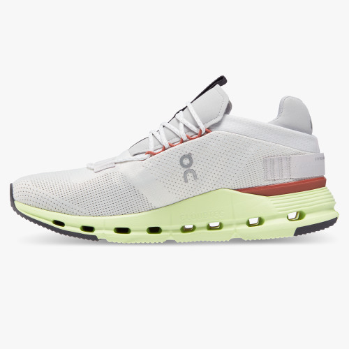 On Cloud Shoes Canada Men's Cloudnova-White | Limelight - Click Image to Close