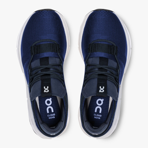 On Cloud Shoes Canada Men's Cloudnova-Navy | White - Click Image to Close