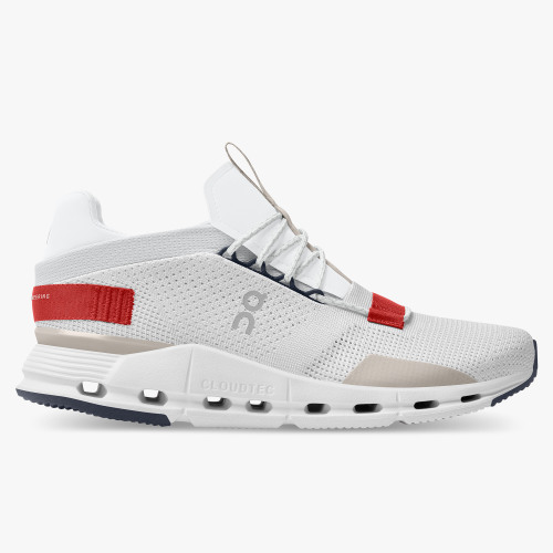 On Cloud Shoes Canada Men's Cloudnova-White | Red