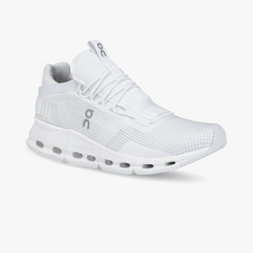 On Cloud Shoes Canada Men's Cloudnova-All | White - Click Image to Close