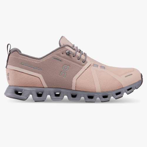 On Cloud Shoes Canada Women's Cloud 5 Waterproof-Rose | Fossil - Click Image to Close