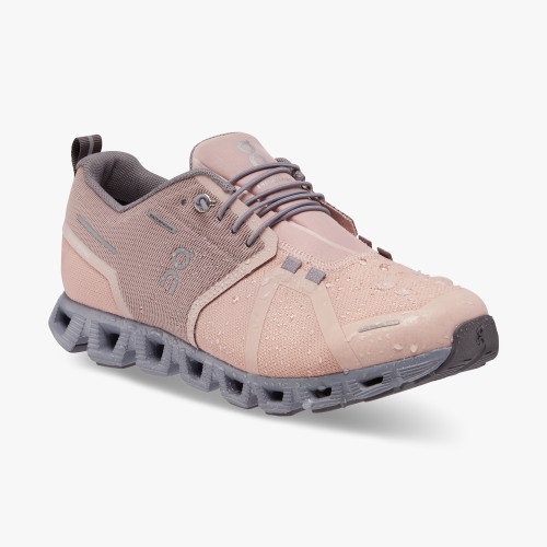 On Cloud Shoes Canada Women's Cloud 5 Waterproof-Rose | Fossil - Click Image to Close