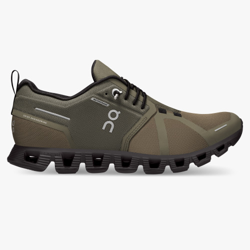 On Cloud Shoes Canada Women's Cloud 5 Waterproof-Olive | Black - Click Image to Close