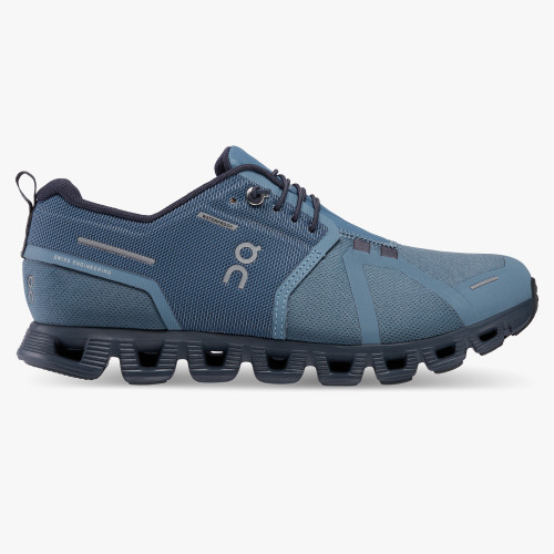 On Cloud Shoes Canada Women's Cloud 5 Waterproof-Metal | Navy - Click Image to Close