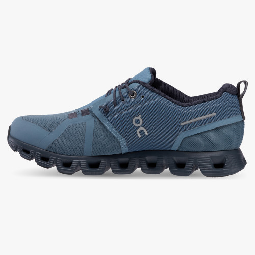 On Cloud Shoes Canada Women's Cloud 5 Waterproof-Metal | Navy - Click Image to Close