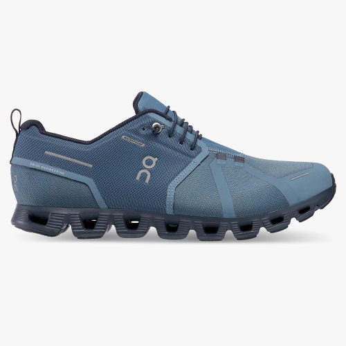 On Cloud Shoes Canada Men's Cloud 5 Waterproof-Metal | Navy - Click Image to Close