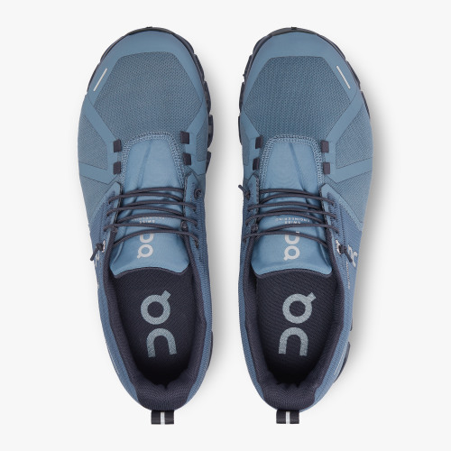 On Cloud Shoes Canada Men's Cloud 5 Waterproof-Metal | Navy