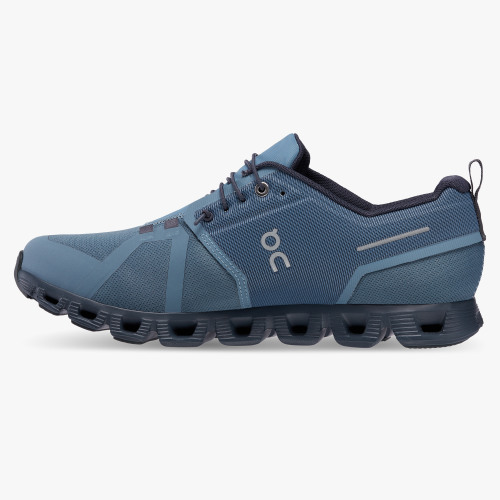 On Cloud Shoes Canada Men's Cloud 5 Waterproof-Metal | Navy - Click Image to Close