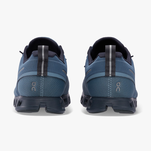 On Cloud Shoes Canada Men's Cloud 5 Waterproof-Metal | Navy