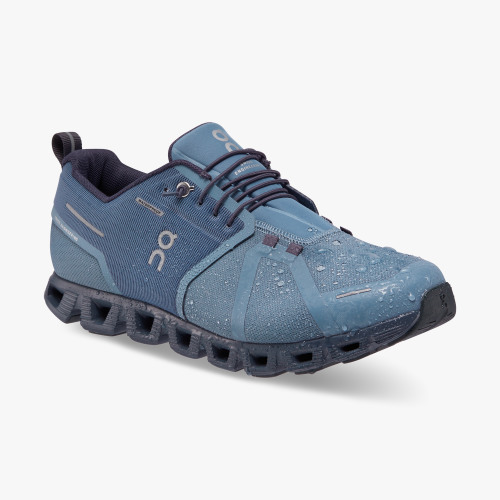 On Cloud Shoes Canada Men's Cloud 5 Waterproof-Metal | Navy