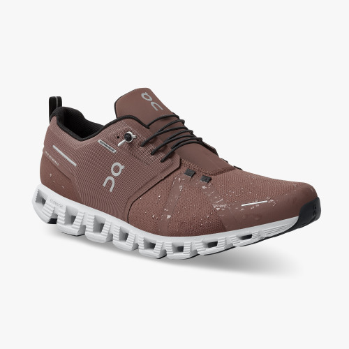 On Cloud Shoes Canada Men's Cloud 5 Waterproof-Cocoa | Frost - Click Image to Close