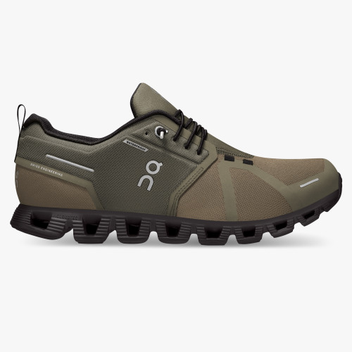 On Cloud Shoes Canada Men's Cloud 5 Waterproof-Olive | Black - Click Image to Close