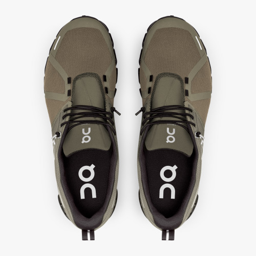 On Cloud Shoes Canada Men's Cloud 5 Waterproof-Olive | Black - Click Image to Close