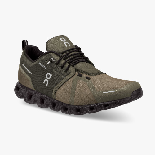 On Cloud Shoes Canada Men's Cloud 5 Waterproof-Olive | Black - Click Image to Close