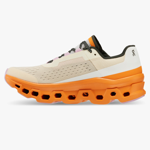 On Cloud Shoes Canada Women's Cloudmonster Fawn|Turmeric