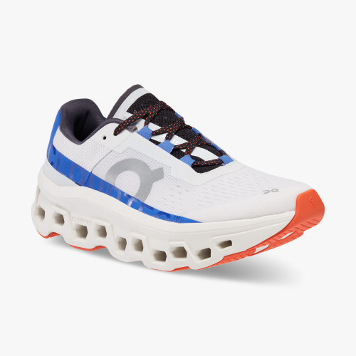 On Cloud Shoes Canada Women's Cloudmonster-Frost | Cobalt - Click Image to Close