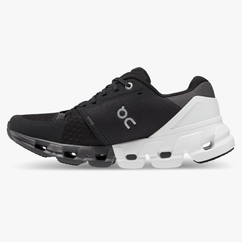 On Cloud Shoes Canada Women's Cloudflyer 4-Black | White - Click Image to Close
