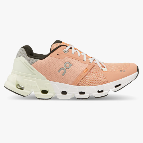 On Cloud Shoes Canada Women's Cloudflyer 4-Peach | Aloe - Click Image to Close