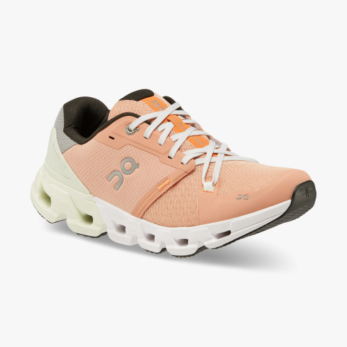 On Cloud Shoes Canada Women's Cloudflyer 4-Peach | Aloe - Click Image to Close