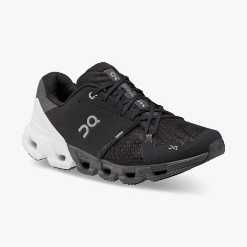 On Cloud Shoes Canada Men's Cloudflyer 4-Black | White - Click Image to Close