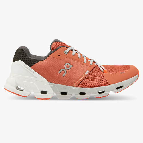 On Cloud Shoes Canada Men's Cloudflyer 4-Ginger | White - Click Image to Close