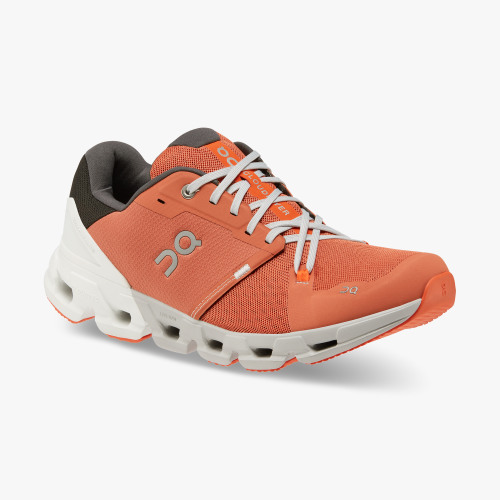 On Cloud Shoes Canada Men's Cloudflyer 4-Ginger | White - Click Image to Close