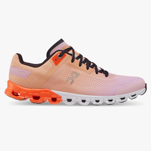 On Cloud Shoes Canada Women's Cloudflow-Rose | Fiji