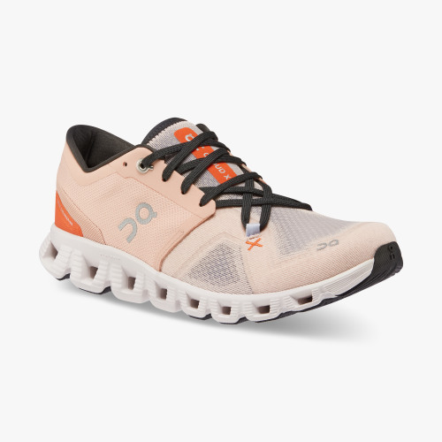 On Cloud Shoes Canada Women's Cloud X 3-Rose | Sand - Click Image to Close