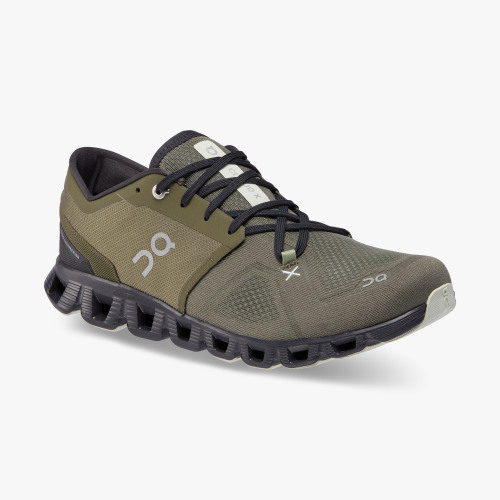 On Cloud Shoes Canada Men's Cloud X 3-Olive | Reseda - Click Image to Close