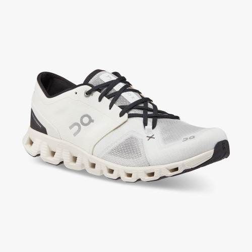 On Cloud Shoes Canada Men's Cloud X 3-Ivory | Black - Click Image to Close