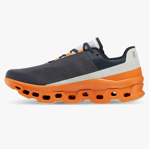 On Cloud Shoes Canada Men's Cloudmonster-Eclipse | Turmeric - Click Image to Close