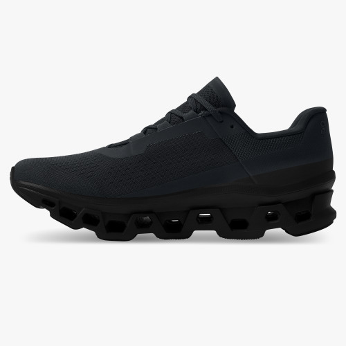 On Cloud Shoes Canada Men's Cloudmonster-All | Black - Click Image to Close