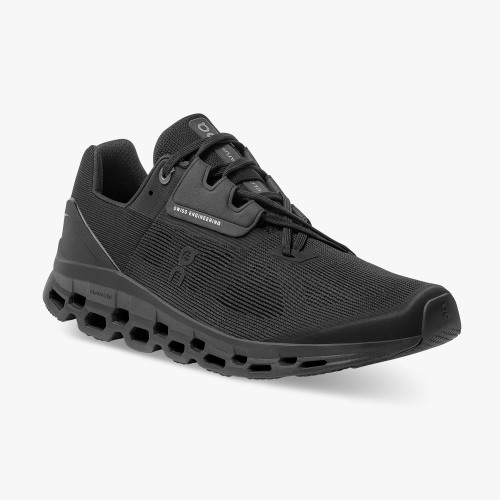 On Cloud Shoes Canada Men's Cloudstratus-Black - Click Image to Close