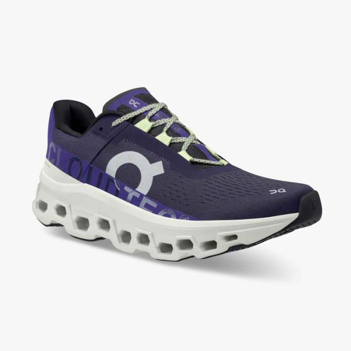 On Cloud Shoes Canada Men's Cloudmonster-Acai | Aloe - Click Image to Close