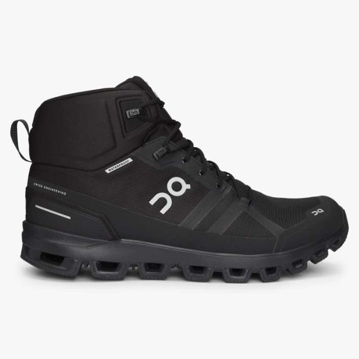 On Cloud Shoes Canada Men's Cloudrock Waterproof-All | Black - Click Image to Close