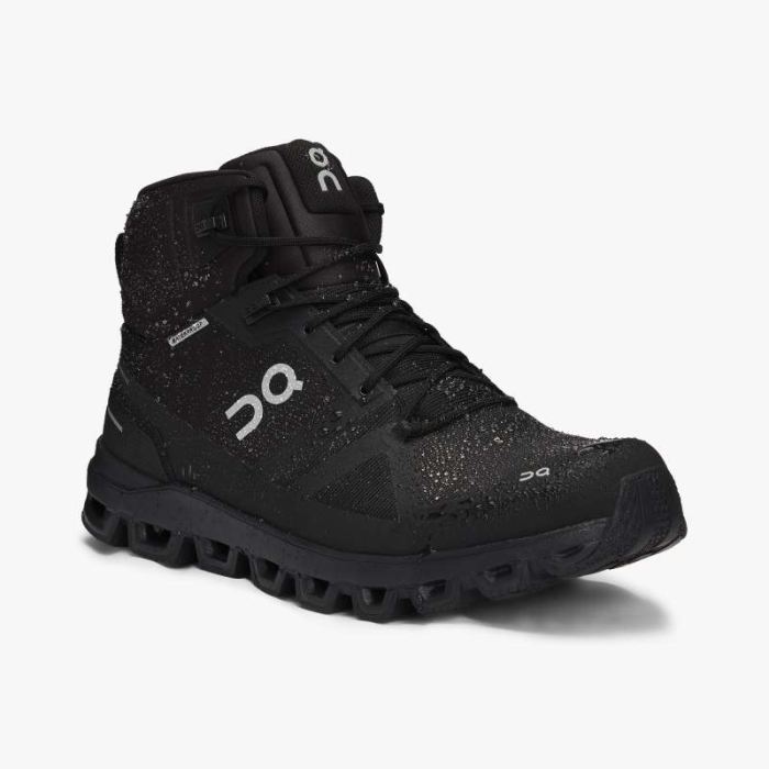 On Cloud Shoes Canada Men's Cloudrock Waterproof-All | Black - Click Image to Close